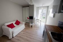 <p>Cosy furnished 1 bedroom Furnished Studio close to Place Luxembourg and EU Parliament</p>