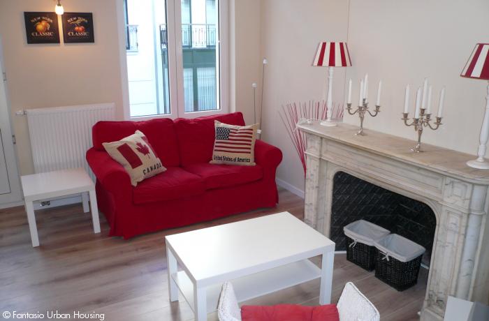 <p>1 bedroom furnished appartement with high ceilings and mezzanine walking distance from Place Luxembourg and Shuman area</p>